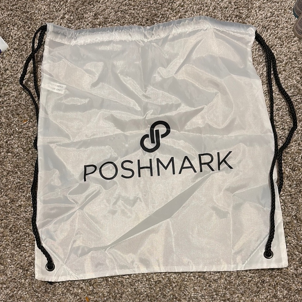 Poshmark White Drawstring Bag